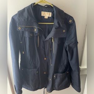 Blue Michael kors rain coat
